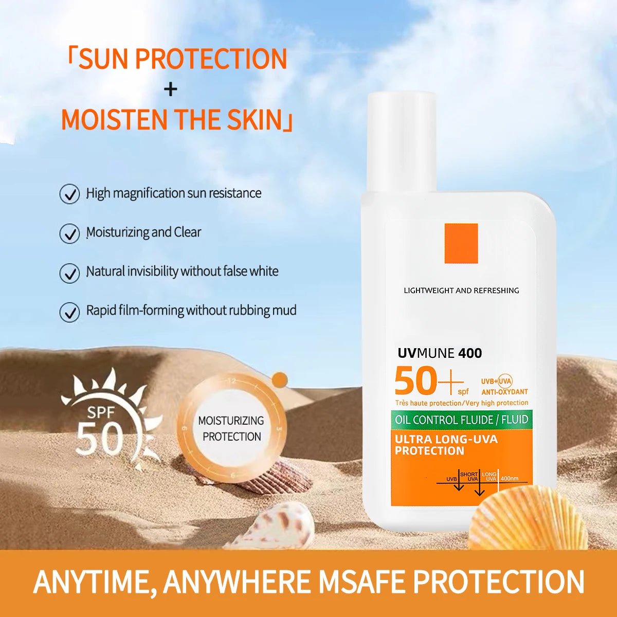 Glow Guard Daily SPF 50 - Hydrating & Waterproof Sun Shield - Glow Wash